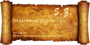 Steinberg Zilia névjegykártya